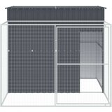  Kućica za pse s igralištem antracit 214 x 253 x 181 cm čelična | shoptok.hr