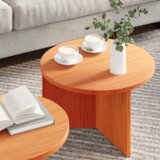  Klubska miza 2 pcs Voščeno rjava 49 x 49 x 28 cm, (5000073421) | Shoptok.si