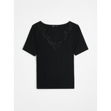 Sinsay Rebrasta bluza s čipkastim obrubom | shoptok.hr