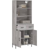  Visoka komoda siva sonome 69,5x34x180 cm od konstruiranog drva | shoptok.hr