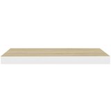 vidaXL Stenske police 4 kosi hrast in bele 60x23,5x3,8 cm MDF | Shoptok.si