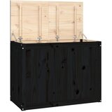  Kutija za rublje crna 88,5x44x66 cm od masivne borovine Cijene