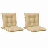  Jastuci za stolice 2 kom prošarano bež 100x50x7 cm tkanina | shoptok.hr