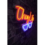 Wallity Dekorativno LED osvetljenje Thug Life, Narandžasto-plavo Cene