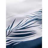 Ombre Men's two-tone t-shirt with palm leaf print - dark blue | Eponuda.ba