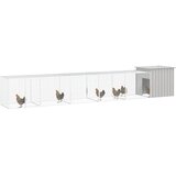  Kavez za kokoši sivi 600 x 91 x 100 cm od pocinčanog čelika | shoptok.hr