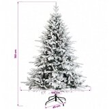  Umjetno božićno drvce s nogom 150 cm PVC i metal Slike