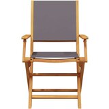  3-dijelni bistro set od tkanine i masivnog drva antracit | shoptok.hr