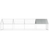 Vanjski kavez za kokoši od pocinčanog čelika 2,75 x 8 x 1,92 m | shoptok.hr