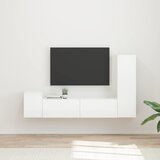 Set TV komoda Zidne 4 pcs Visoki sjaj bijela Konstruirano drvo | shoptok.hr