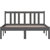  Okvir za krevet od masivnog drva sivi 120 x 200 cm | shoptok.hr