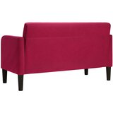  Dvosjed, sofa, vino crvena, 109 cm, baršun | shoptok.hr