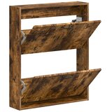  Ormar za cipele na zidu HAARLEM 71 x 17 x 86 cm Dimljeni hrast - Dimljeni hrast | shoptok.hr