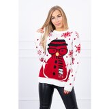 Kesi Christmas sweater with a snowman ecru | Shoptok.si