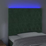  Posteljno vzglavje temno zeleno 90x7x118/128 cm žamet, (20951746) | Shoptok.si
