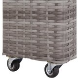  Povišena vrtna gredica s 4 posude 80x22x79 od poliratana siva | shoptok.hr