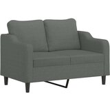 vidaXL Sedežna garnitura z blazinami 2-delna temno sivo blago | Shoptok.si
