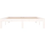  Okvir za krevet od masivnog drva bijeli 135x190 cm 4FT6 bračni | shoptok.hr