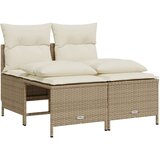  4-dijelni set vrtnih sofa s jastucima bež od poliratana | shoptok.hr