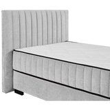 MID.YOU POSTELJA Z VZMETNICO 120 cm x 200 cm , tekstil, leseni material svetlo siva | Shoptok.si