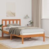  Konstrukcija postelje z vzglavjem Voskast rjav 80 x 200 cm, (5000126681) | Shoptok.si