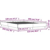  Okvir za krevet bijeli 120x190 cm konstruirano drvo | shoptok.hr