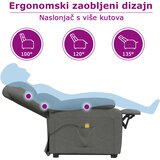  Naslonjač od tkanine tamnosmeđi | shoptok.hr