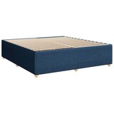  Boxspring krevet s madracem Plava 200 x 200 cm Tkanina - Plava 200 x 200 cm Dizajn linija | shoptok.hr