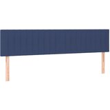 Maison Chic Posteljno vzglavje - Vzglavna omarica 2 kosa modro 90x5x78/88 cm blago, (22077830) Cene
