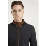 Dewberry 1021 MEN'S SWEATSHIRT-FISHBACK ANTHRACITE | Shoptok.si