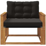  Set vanjskih sofa Čvrsto drvo akacije i Textilene Prirodna | shoptok.hr