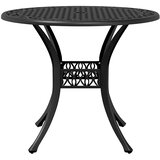  3-dijelni bistro set crni od lijevanog aluminija | shoptok.hr