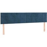  Box spring postelja z vzmetnico temno modra 200x200 cm žamet, (20789824) | Shoptok.si