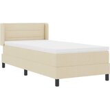  Krevet s opruga kutije s uzglavljem Krema 200 x 80 cm tkanina | shoptok.hr