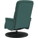  Naslanjač z oporo za noge temno zelen žamet | Shoptok.si