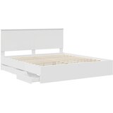  Krevetna konstrukcija Bijelo 180 x 200 cm Inženjersko Drvo | shoptok.hr