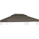  Pokrov za sjenicu s 2 razine 310 g/m² 4 x 3 m smeđe-sivi | shoptok.hr