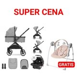 Lorelli kolica za bebe reya 3u1 - grey i gratis lezaljka portofino ( 10021952406P ) Cene