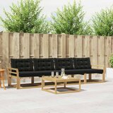  Set vanjskih sofa 5 kom. Bijela i crna | shoptok.hr