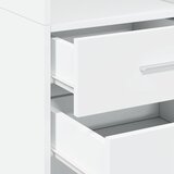  Visoka komoda bijela 40 x 42,5 x 185 cm od konstruiranog drva | Eponuda.com