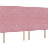 Box spring krevet s madracem Ružičasta 180 x 200 cm Baršun | shoptok.hr