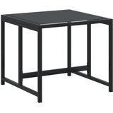  13-dijelni vrtni blagovaonski set crni od tekstilena | shoptok.hr