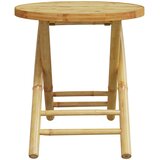  3-dijelni sklopivi bistro set s krem bijelim jastucima bambus | Eponuda.com