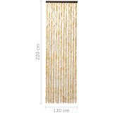 vidaXL Zavesa proti mrčesu bež 120x220 cm šenilja | Shoptok.si