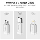 Ugreen kabel micro usb +lightning+type c Cene