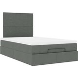  Okvir za krevet s madraca tamnosivi 120x190 cm od tkanine | shoptok.hr