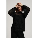 Marisse Black Puff Sleeve Shirt | Shoptok.si