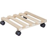 Wagner Pomični podstavek za lončnice PALETTI, bukev, nosilnost 100 kg, naravne barve, DxŠ 340 x 340 mm, DE 4 kosi | Shoptok.si