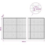  Gabion s žicom debljine 3 5 mm i mrežom 5x10 cm 700x30x150 cm - 30 cm 150 cm 700 cm | shoptok.hr