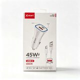 X Start CC116C Auto Punjač 45W sa USB-C Kablom 1m, PD i QC 3.0 / Car Charger Cene
